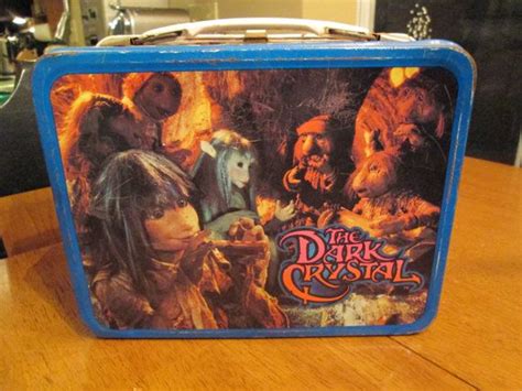 dark crystal metal lunch box|Vtg. 1982 THE DARK CRYSTAL Jim Henson METAL LUNCH .